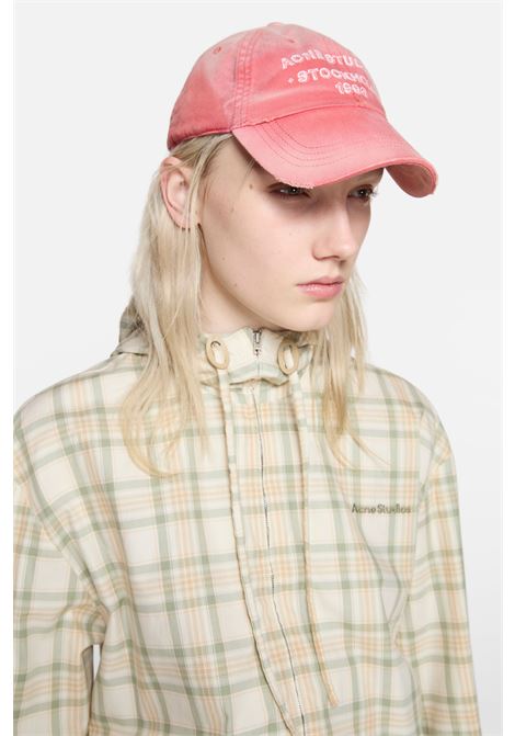 spray logo cap unisex rosso ACNE STUDIOS | C40455ACK